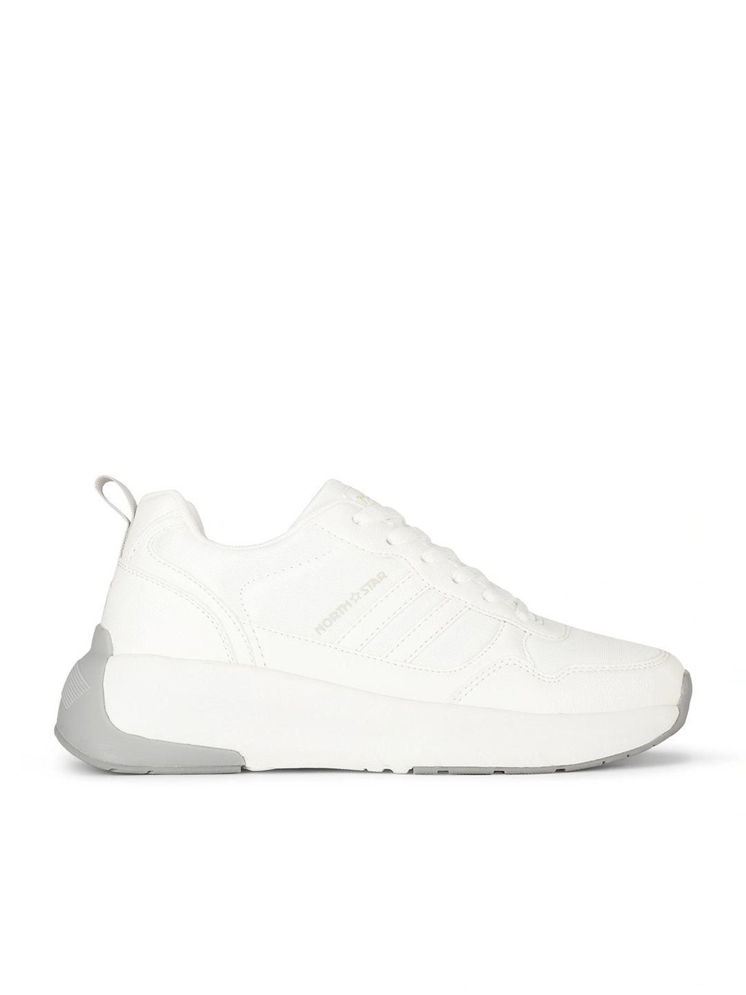 North Star by Bata Women's HUCK White Sneakers