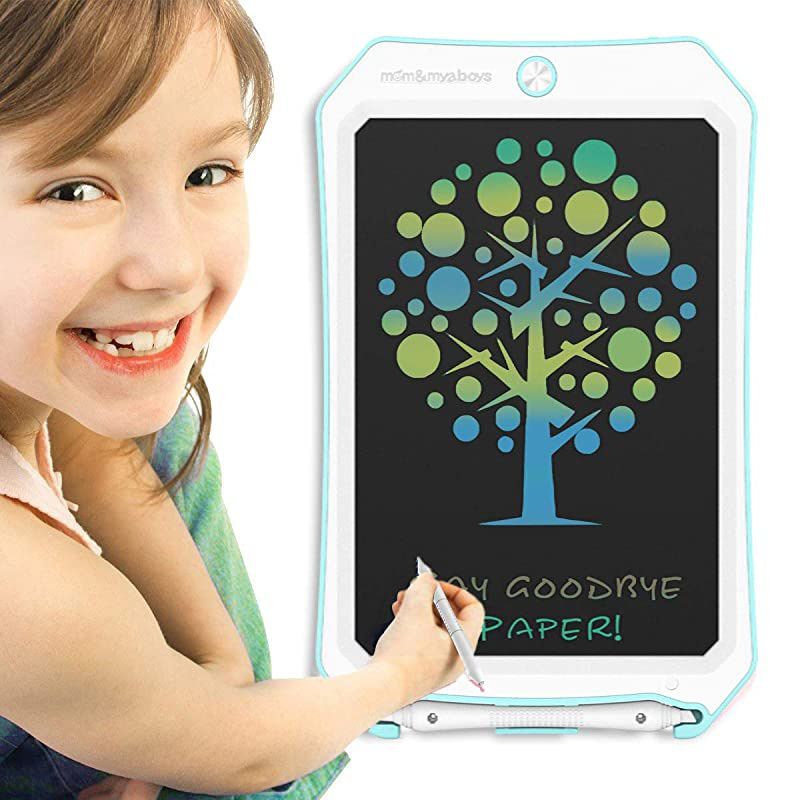 8.5 inch Electronic Drawing Pads for Kids,Portable Reusable Erasable Writer,Elder Message Board,Gifts for 4-8 Yr Old Boys Girls,Digital Handwriting Pad Doodle Board for Children(Blue-CC)
