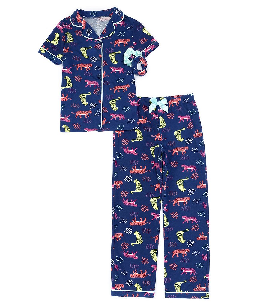 Dream Life Big Girls 7-16 Jungle Cats 2-Piece Pajamas Set