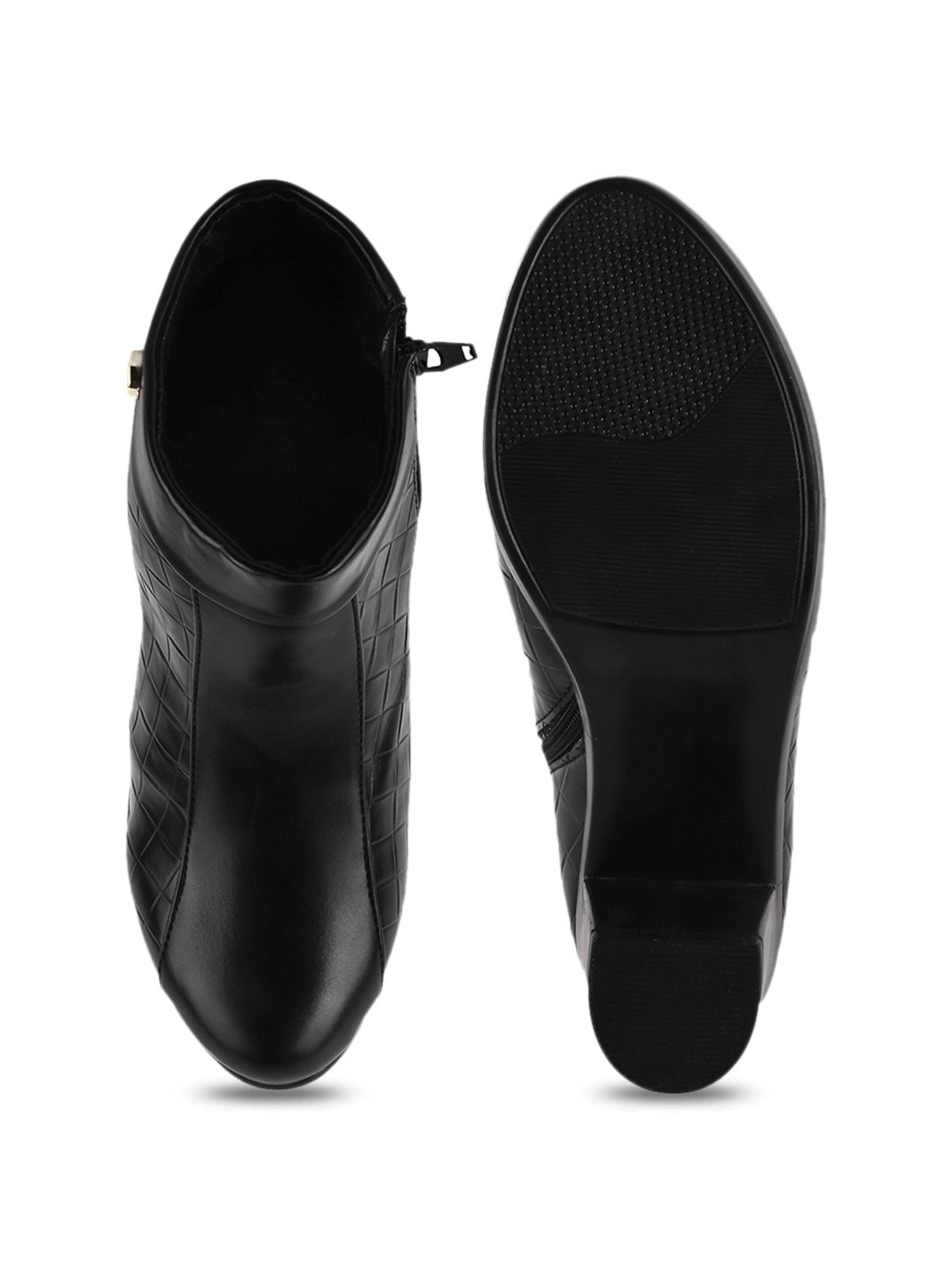 The White Pole Women's Black Casual Boots