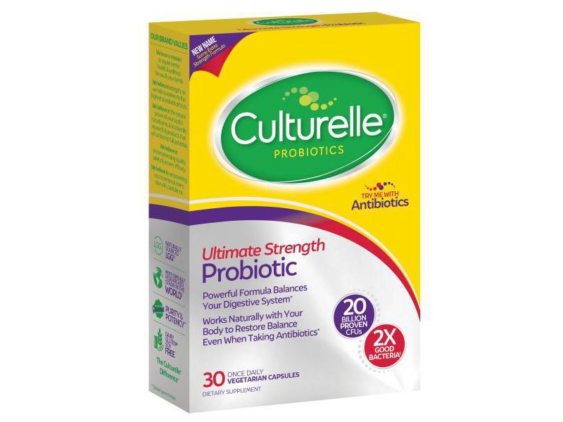 Culturelle Ultimate Strength Probiotic with 20 Billion CFUs - 30 ct