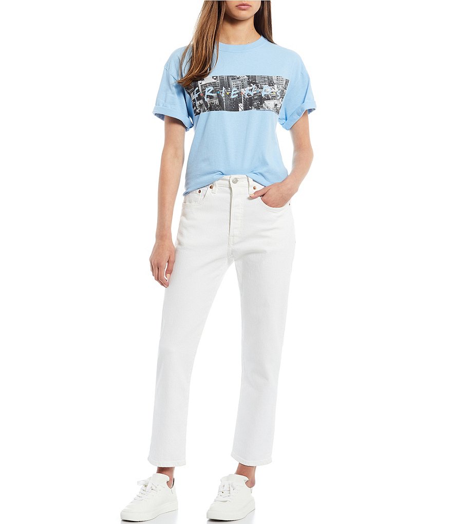 Junk Food Friends Skyline Short Sleeve Graphic Tee