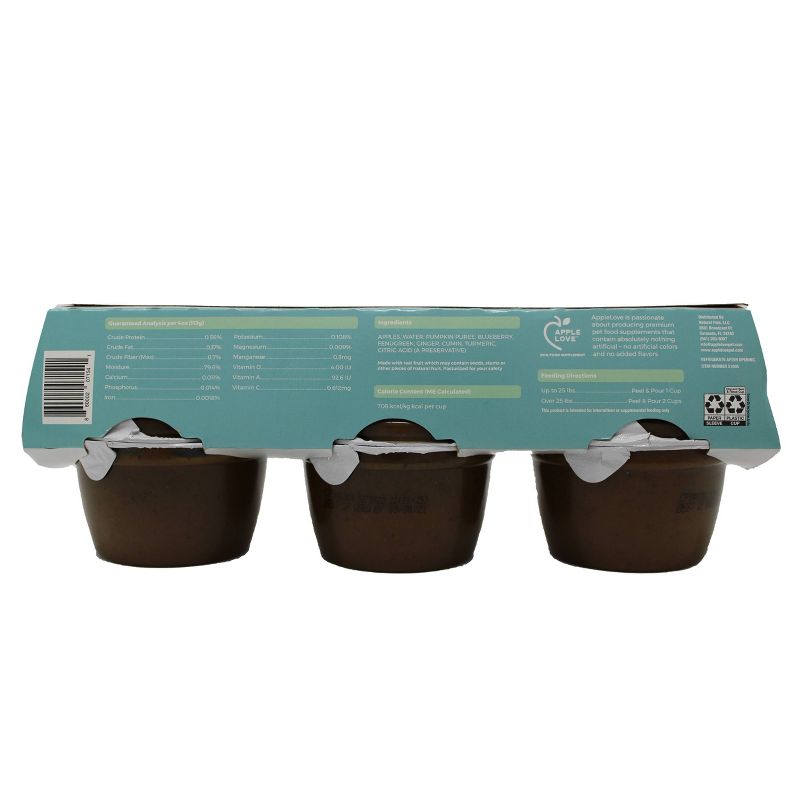 AppleLove Wet Dog Food Supplement Low Calorie Keto Blend - 4oz/6ct Pack