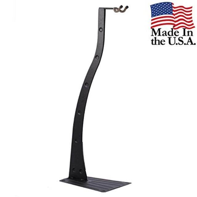 string swing guitar stand for one acoustic or electric guitar  black metal bzstand