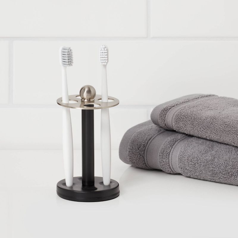 Toothbrush Holder Black Metal - Threshold™