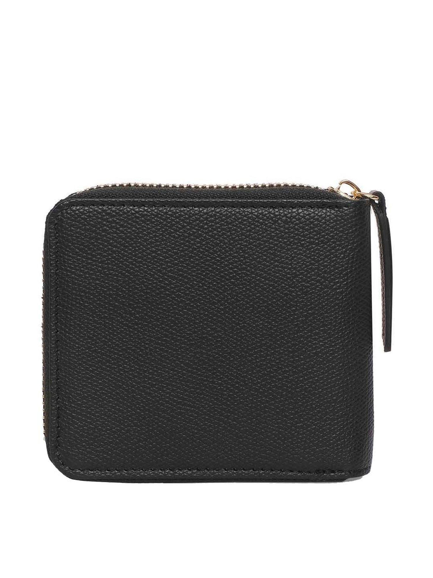 BELWABA Black Solid Zip Around Wallet for Women