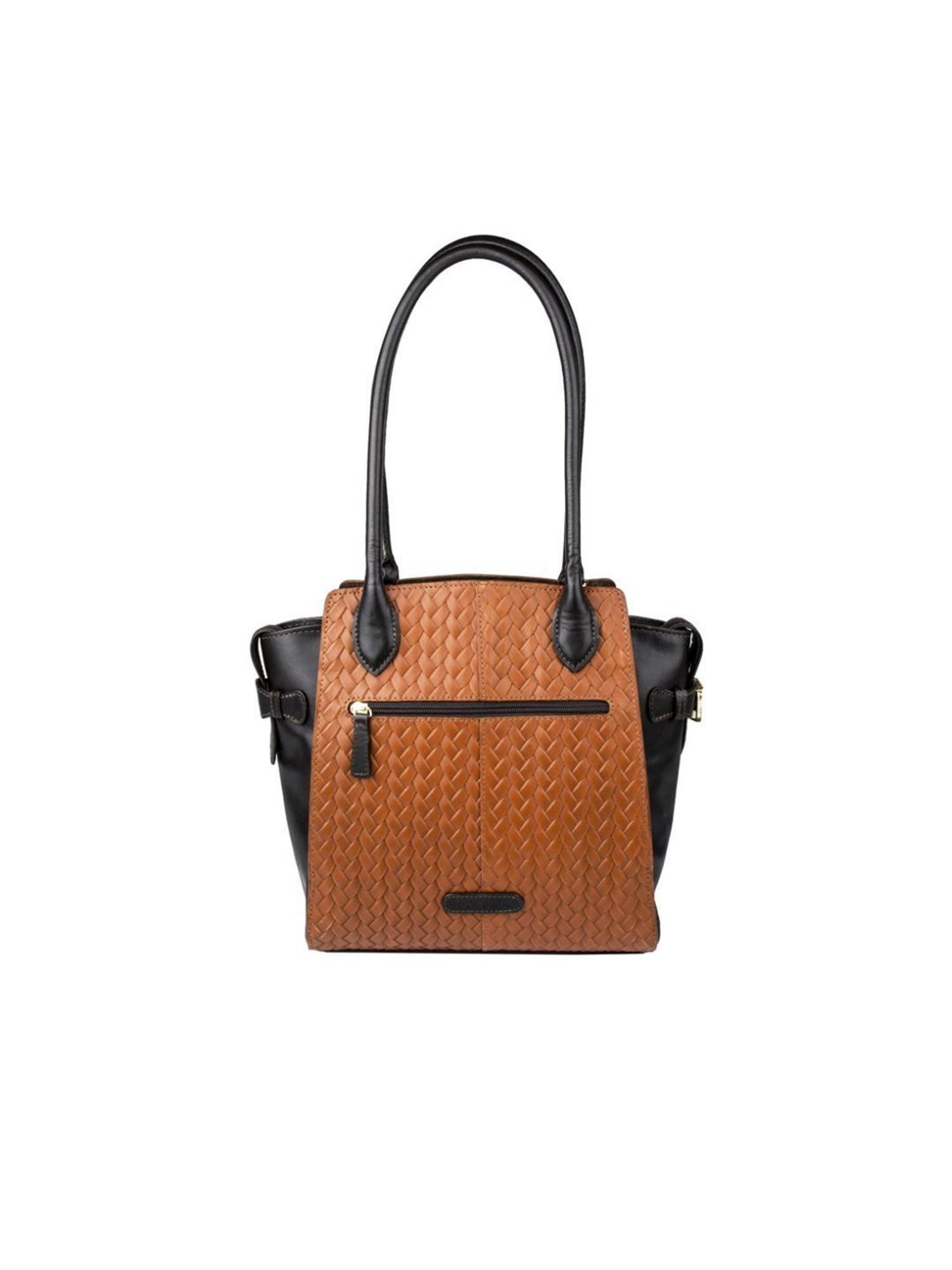 Hidesign Tan Textured Medium Handbag