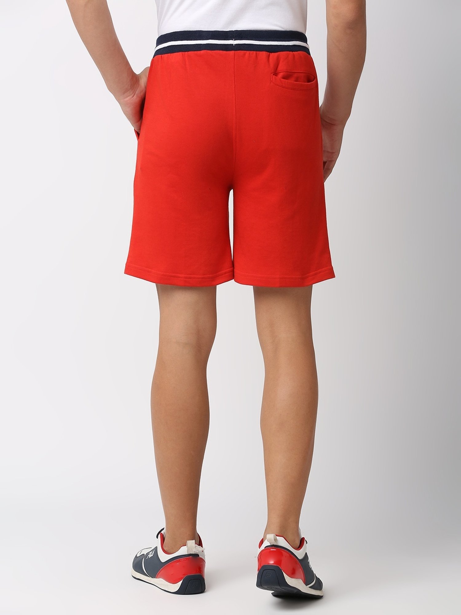 Fitz Red Slim Fit Shorts
