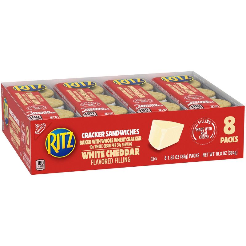 Ritz Whole Wheat Cracker Sandwiches with White Cheddar Cheese - 8ct/1.35oz