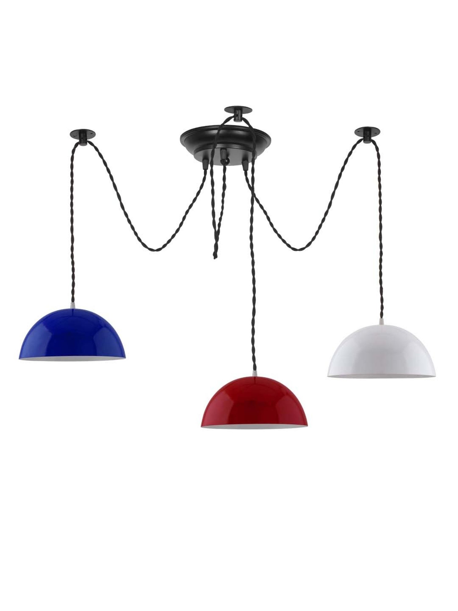 Homesake Spider Multicolor Metal Adjustable DIY Semi-Globe Pendant Light  (Bulb not included)