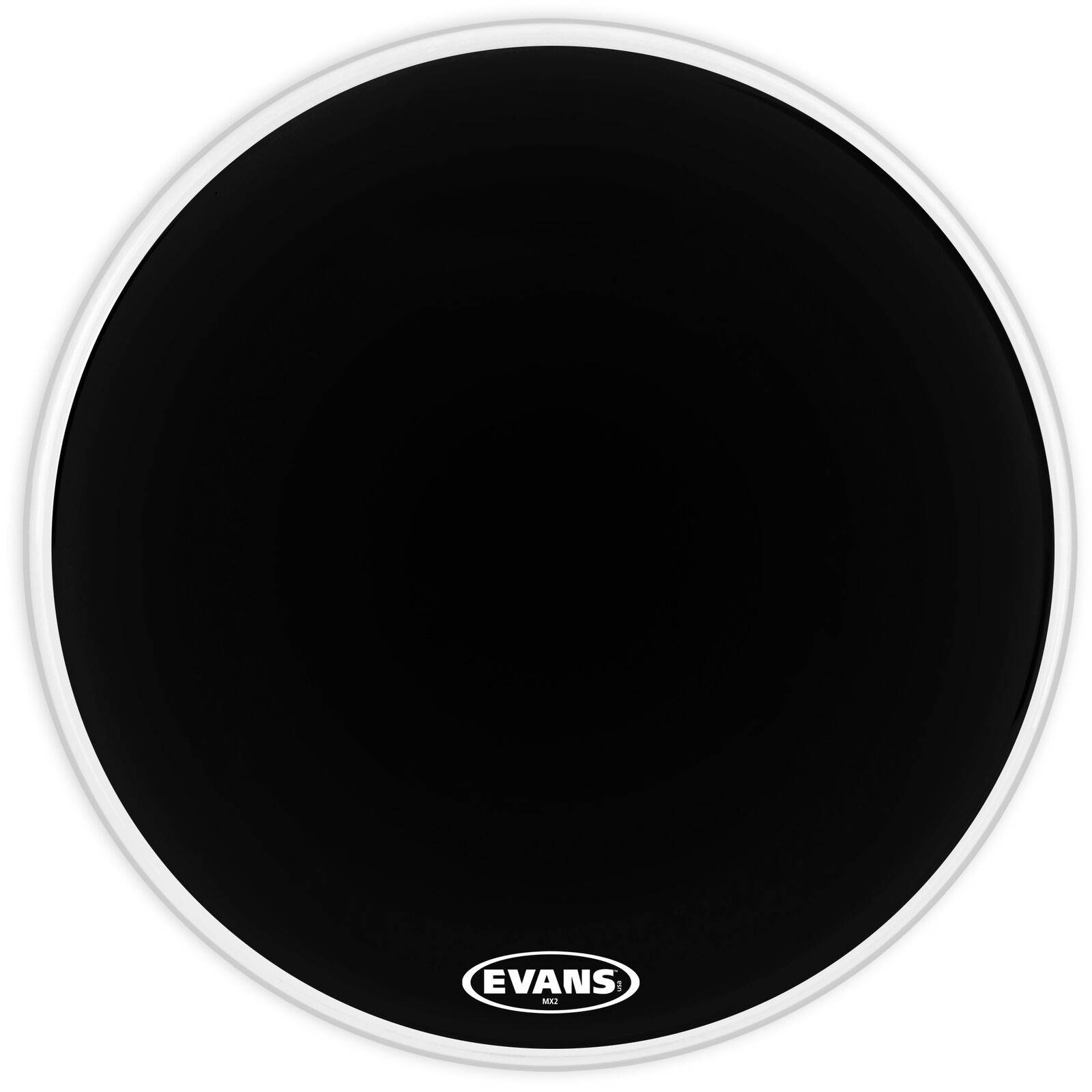 Evans 24" Black MX2 Bass Drumhead