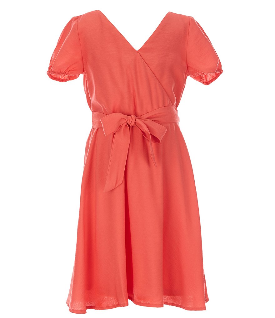 Angie Big Girls 7-14 Stripe Ruffle-Hem Maxi Dress