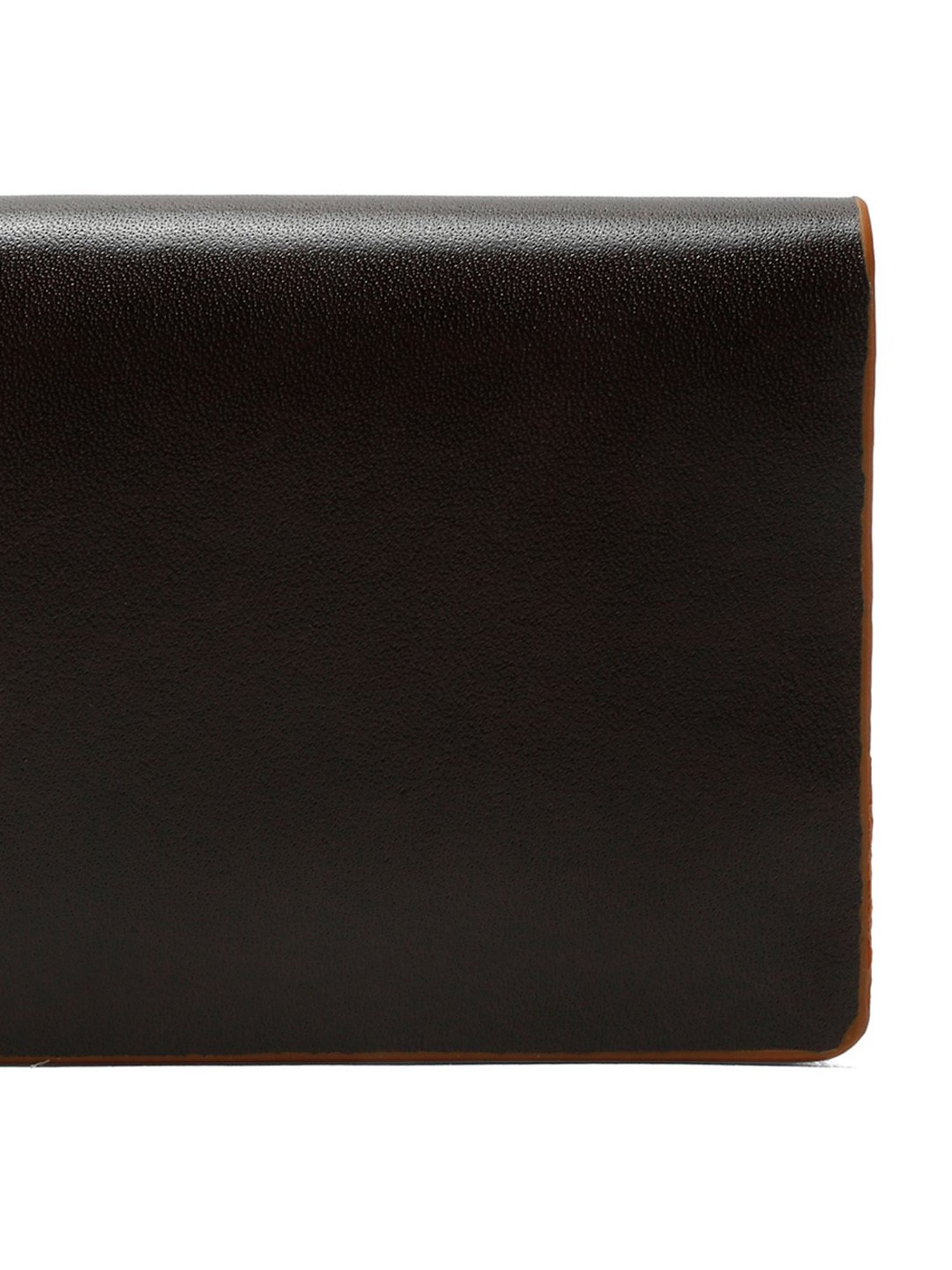 Teakwood Leathers Brown Leather Bi-Fold Wallet for Men