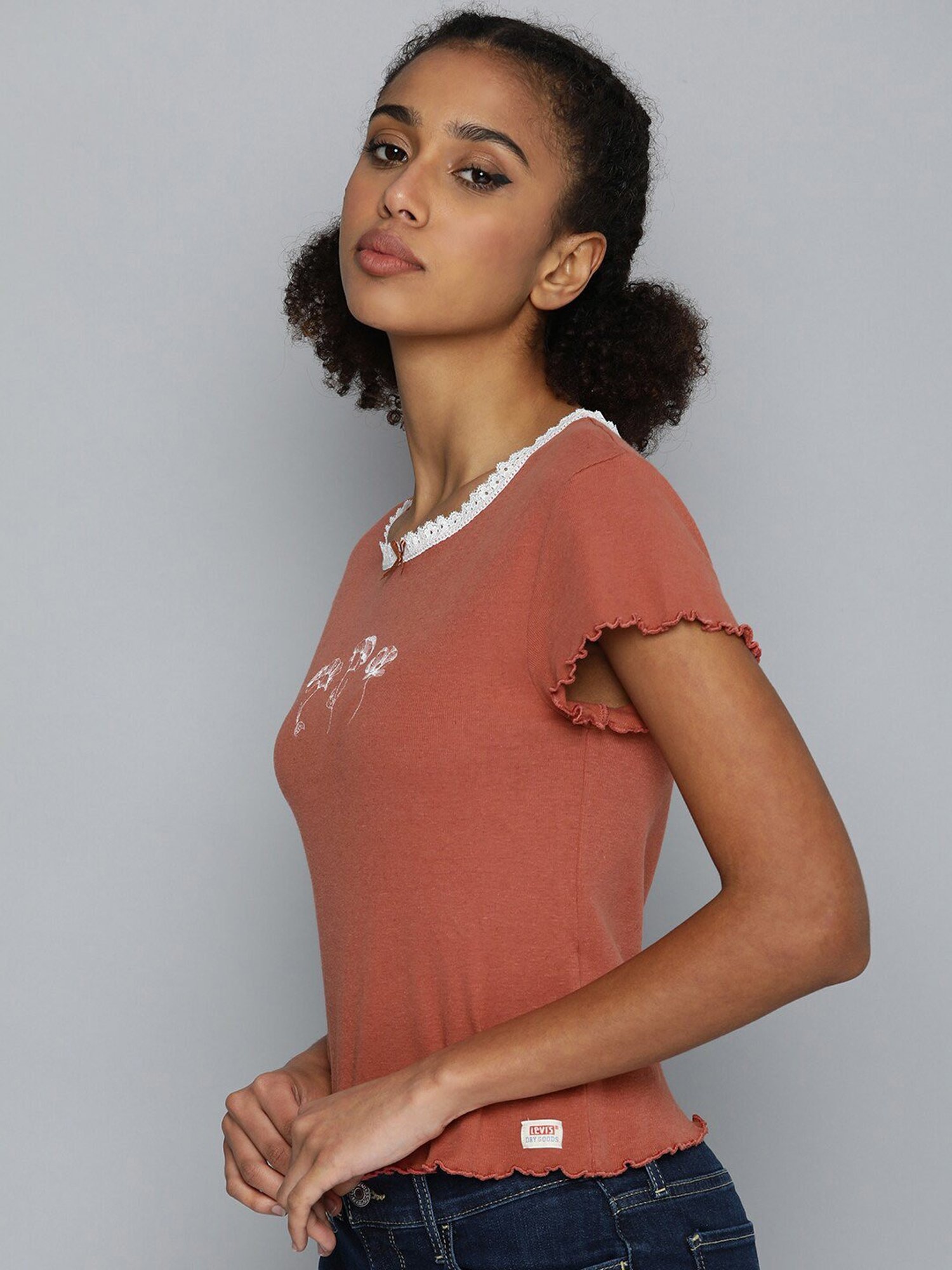 Levi's Brown Printed Top