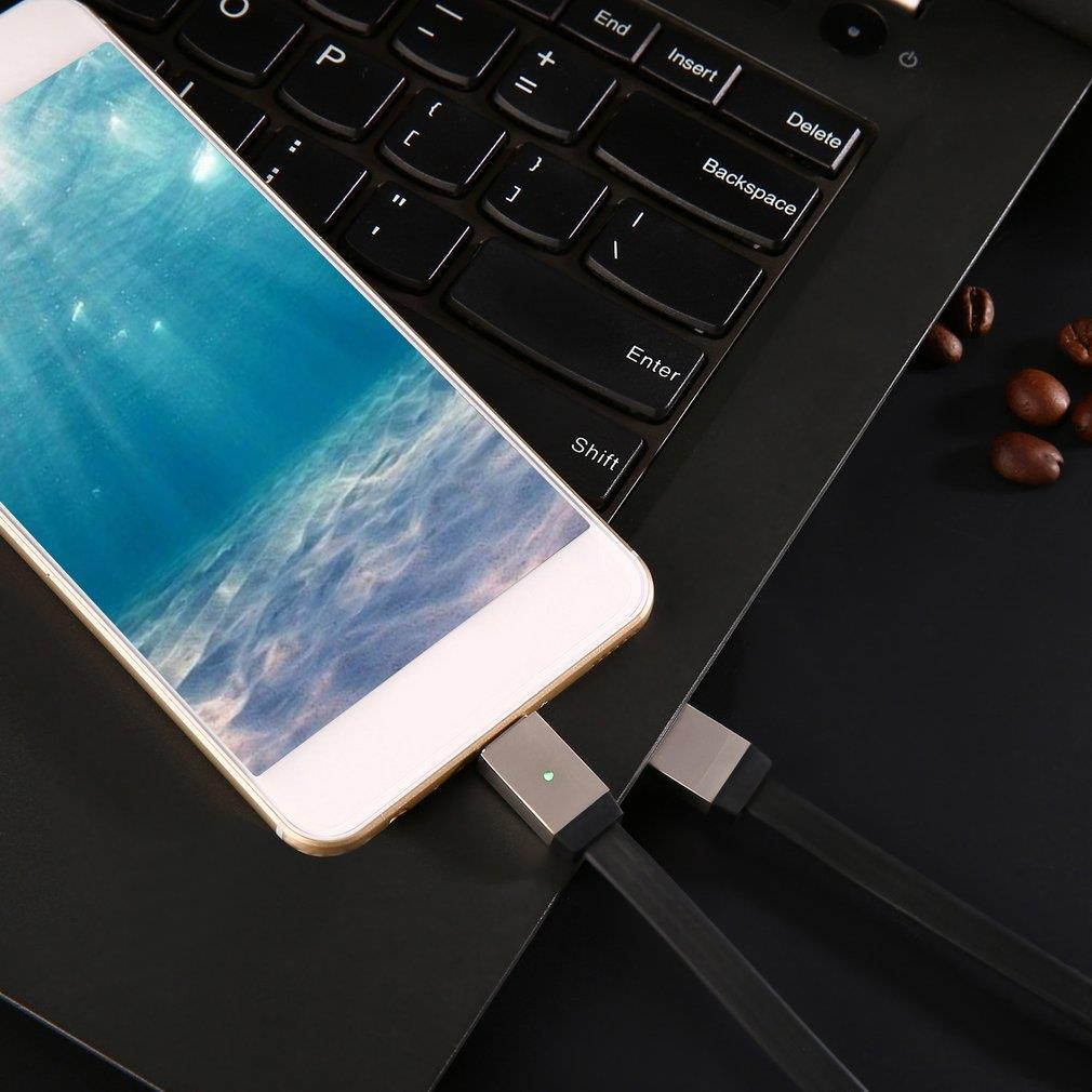 3 in 1 Black Data Line Metal Magnetic Cable Micro USB Type C for iPhone