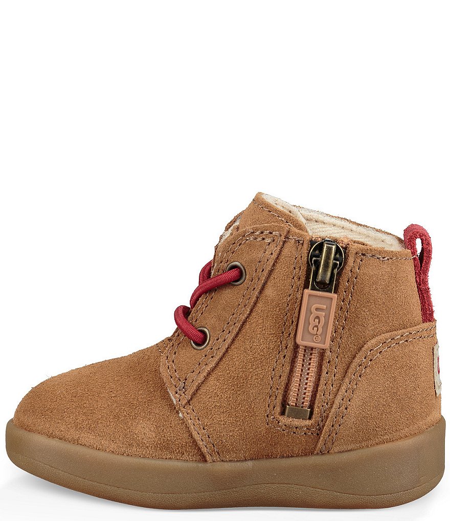 UGG&reg; Boys' Kristjan Suede Crib Shoe Booties (Infant)