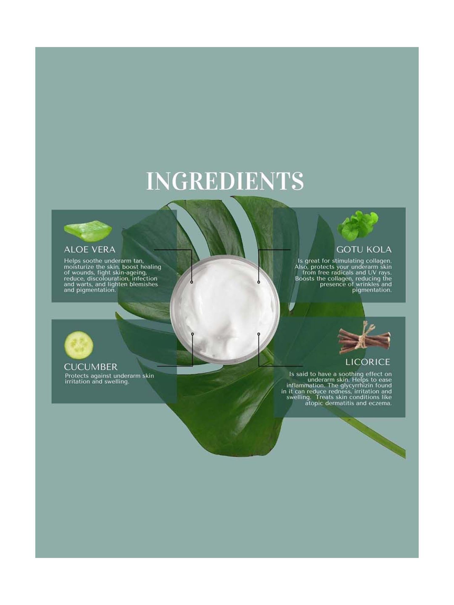 Adiveda Underarm Skin Whitening Cream - 50 gm