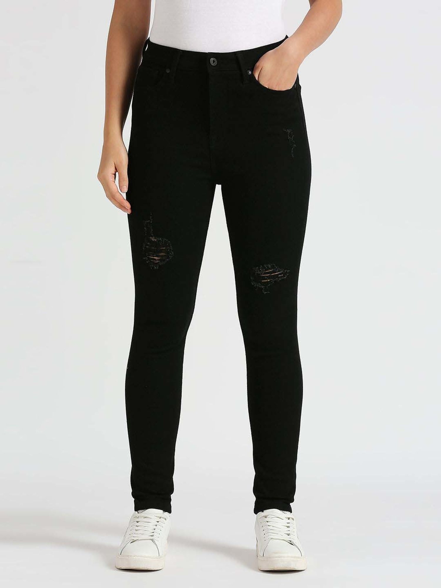 Pepe High Rise Jeans Black High Rise Jeans