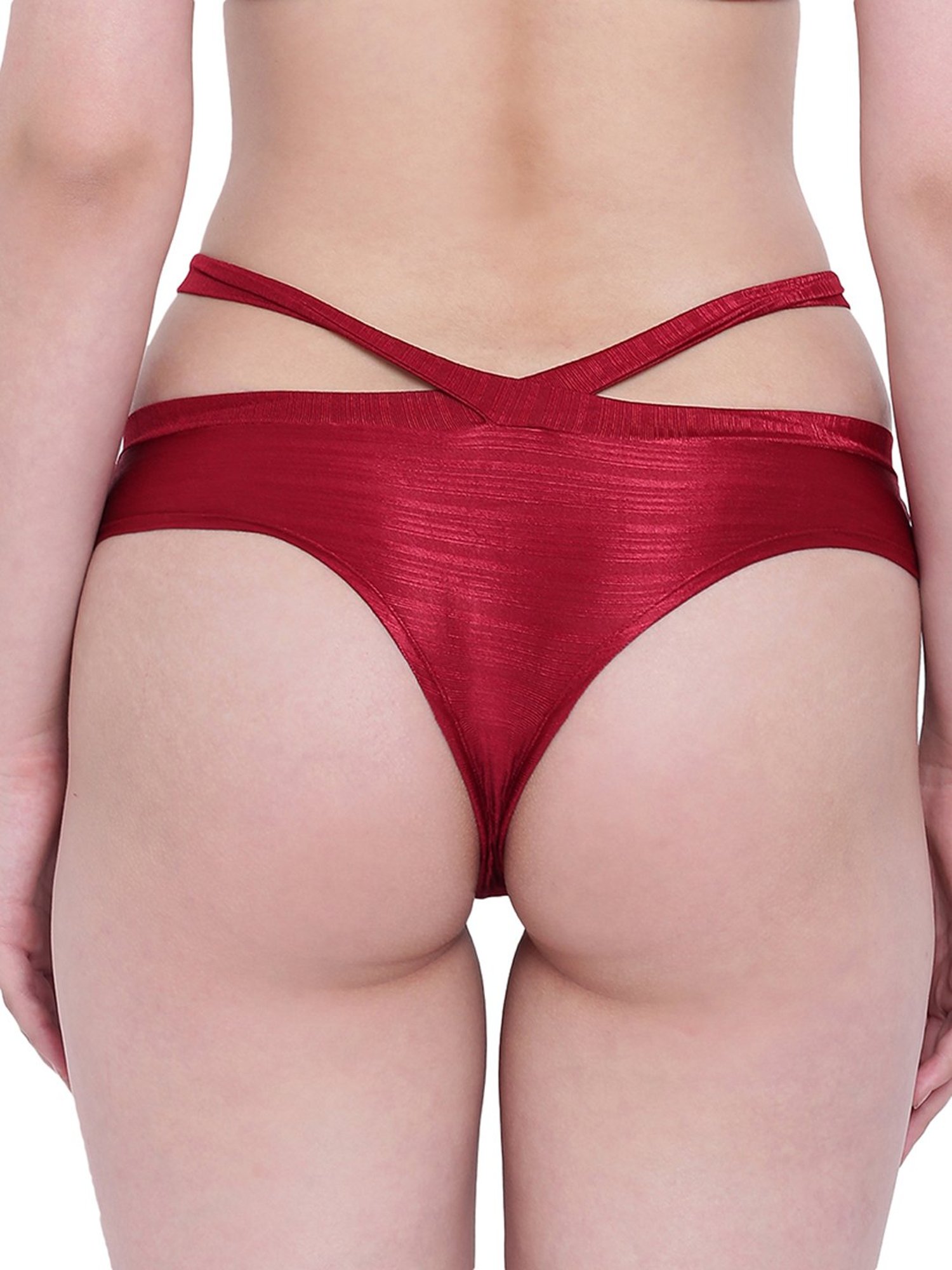 La Intimo Maroon Beach Bold Bikini Panty
