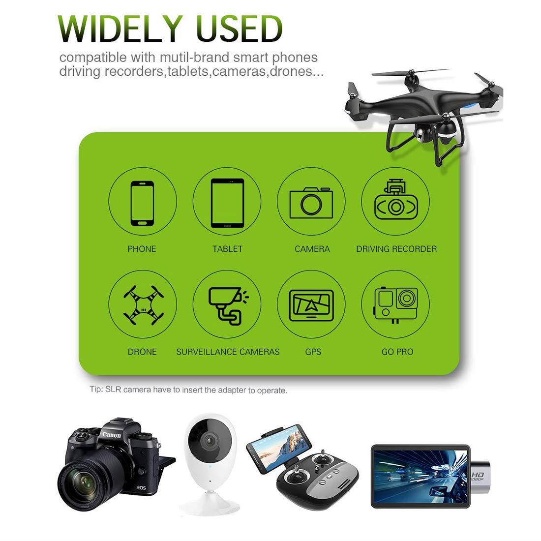 ZYJ 2 Pack Memory Card, Micro SD Memory Card UHS-I U3 V30 Pro High Speed Micro SDXC Card(8GB,16GB,32GB,64GB,128GB,256GB,512GB)