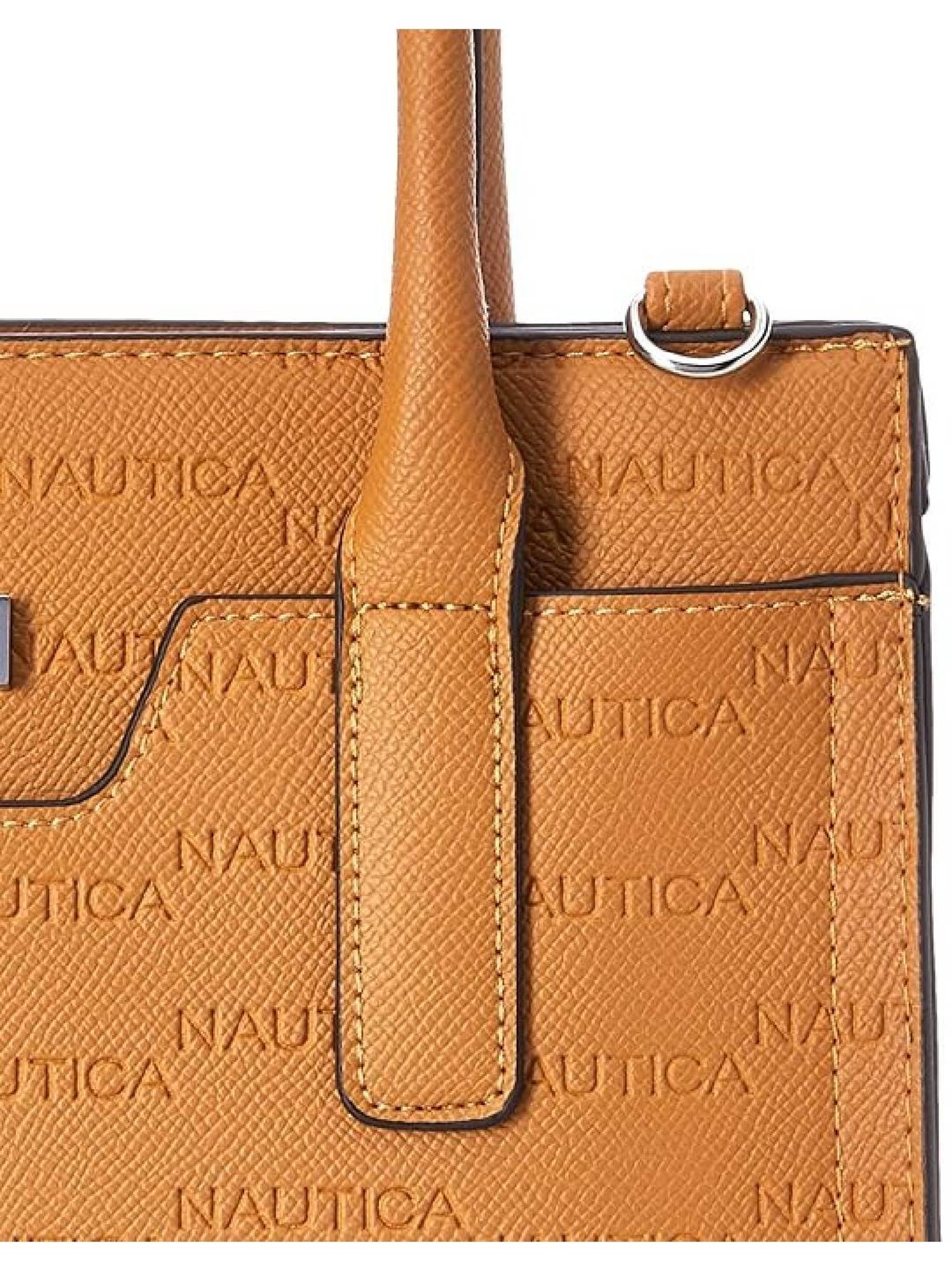 Nautica Tan Textured Medium Handbag