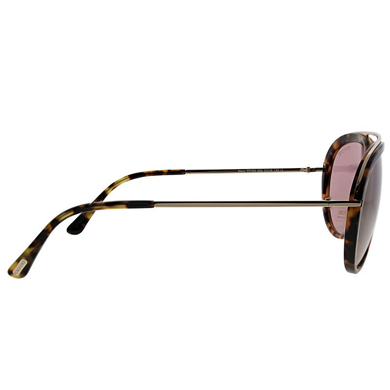 Tom Ford Stacy  53Z Unisex Aviator Sunglasses Blonde Havana 57mm