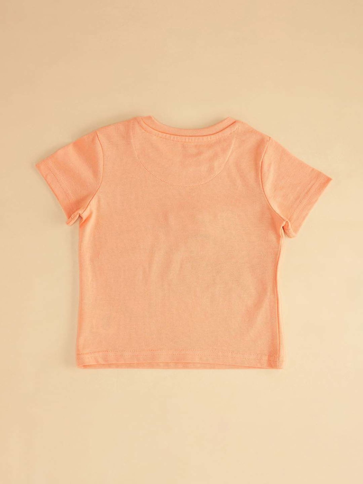 Pantaloons Baby Orange Cotton Printed T-Shirt