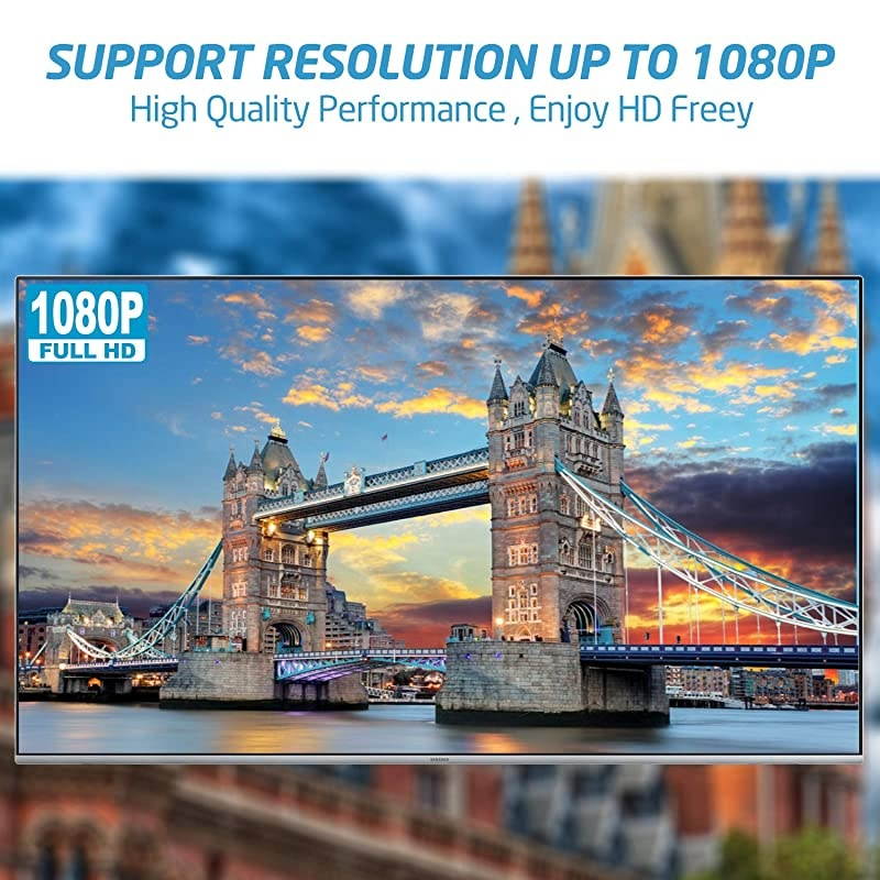 VGA to VGA Cable 1080P SVGA HD15 Monitor Projector Cable Male to Male 15 Feet Video Cable for HDTV Display