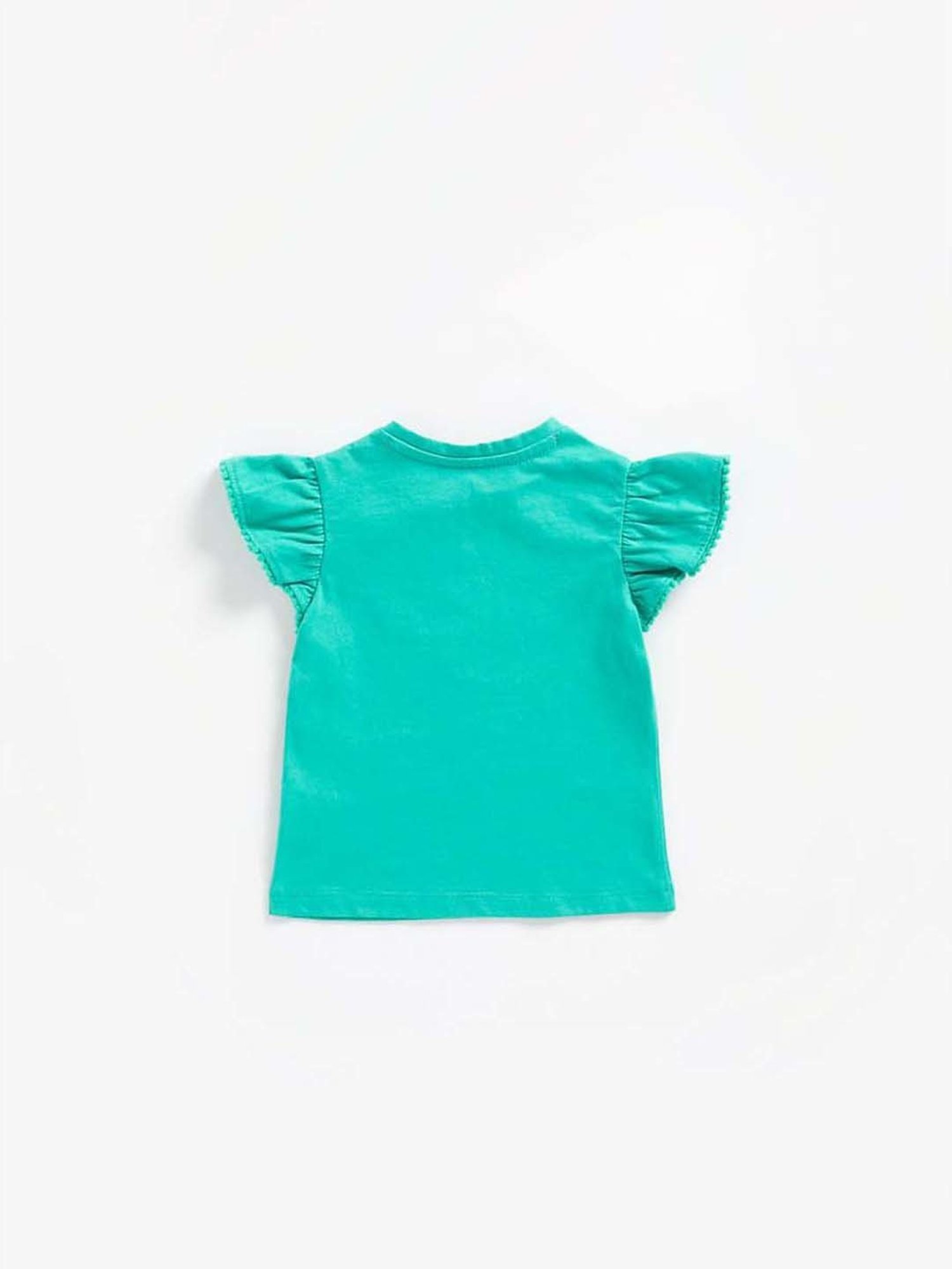 Mothercare Kids Teal Blue Cotton Printed Top