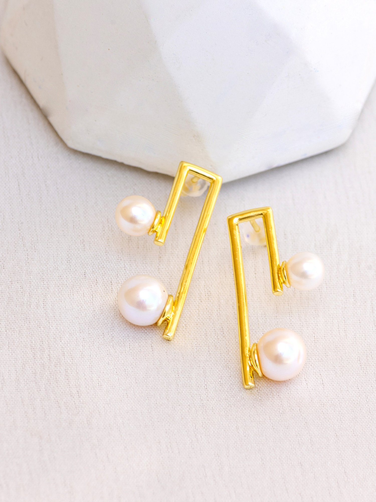Perfectly Average Dual Pearl Studs