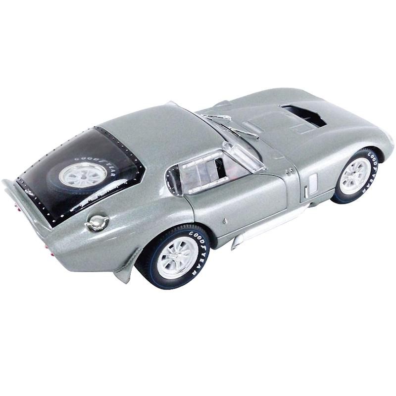 1965 Shelby Cobra Daytona Coupe Silver Metallic 1/18 Diecast Model Car by Shelby Collectibles