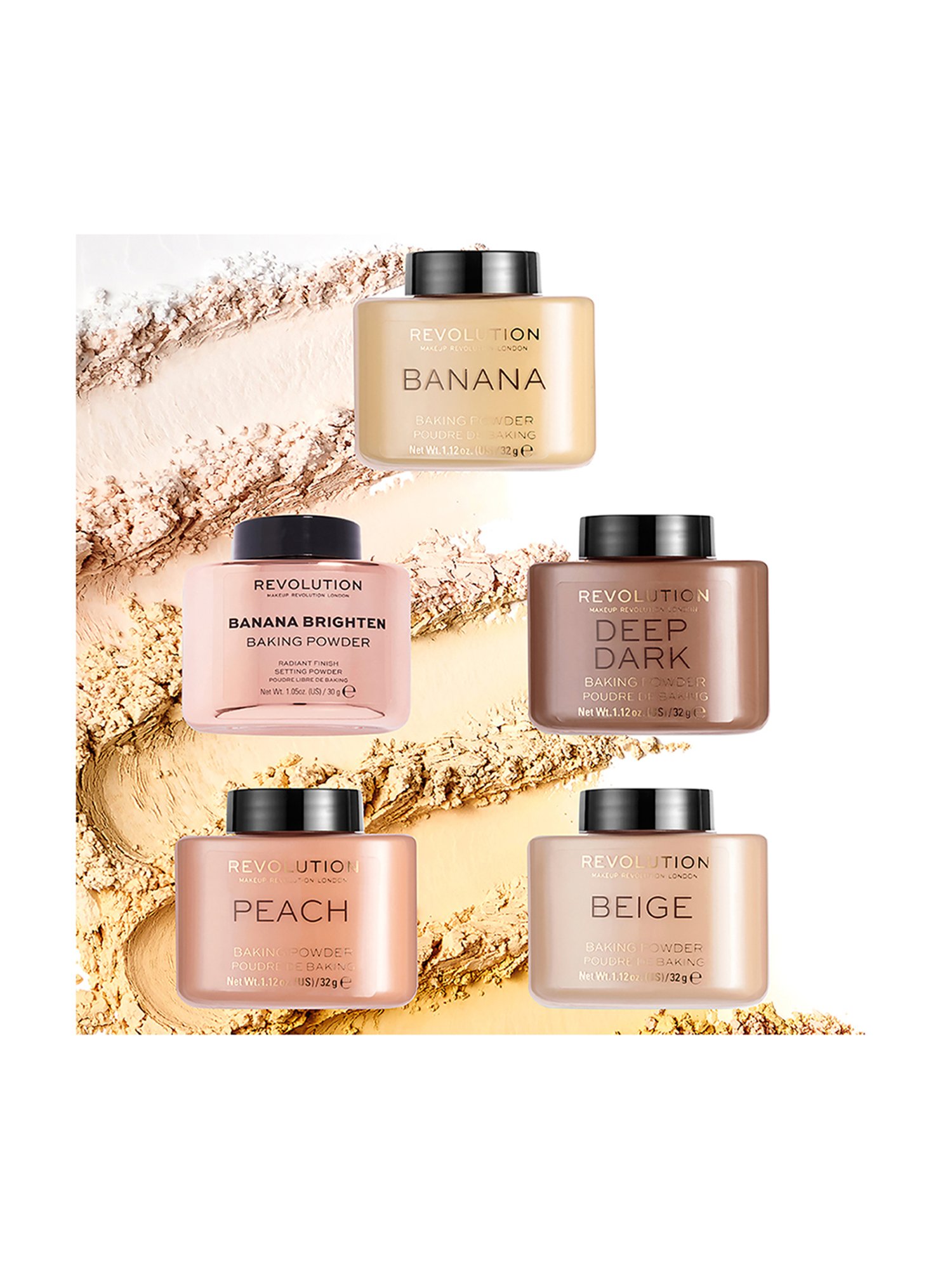 Makeup Revolution Banana Brighten Baking Powder - 30 gm