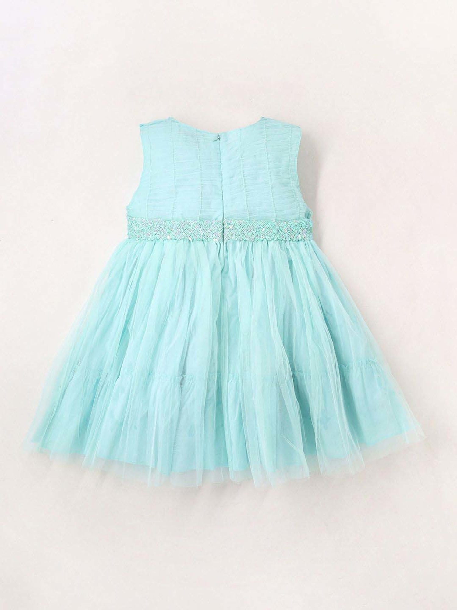 Cherry Crumble By Nitt Hyman Kids Blue Embellished Dress