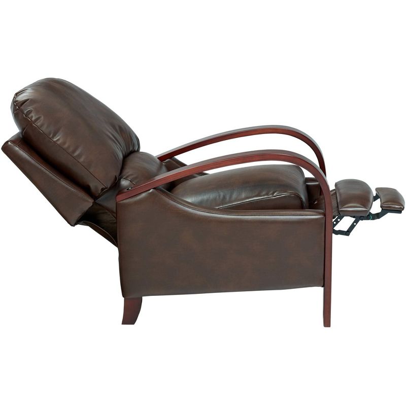 Elm Lane Cooper Legends Faux Leather Chocolate 3-Way Recliner