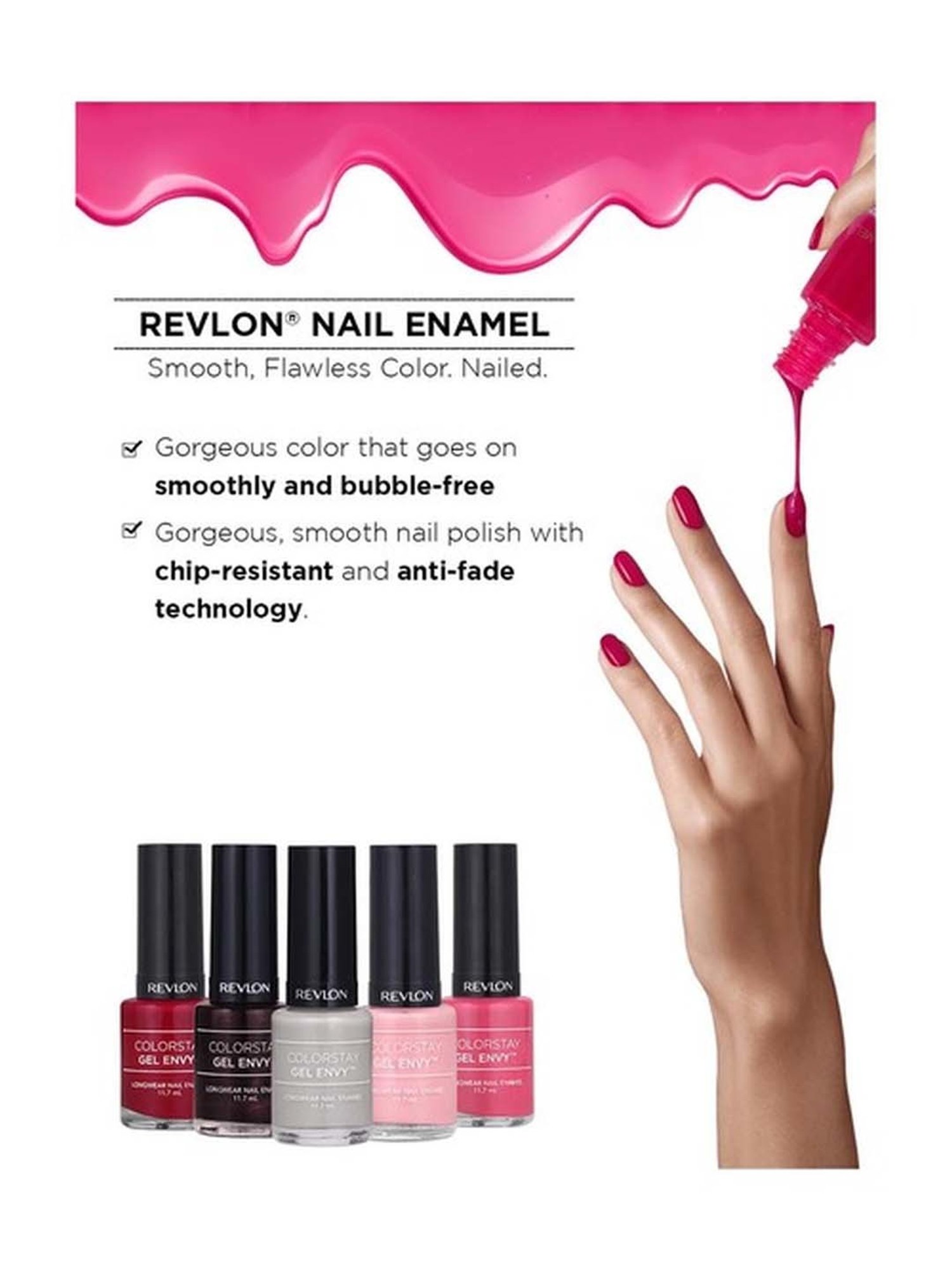 Revlon Colorstay Gel Envy Long Wear Nail Enamel Perfect Pair - 11.7 ml