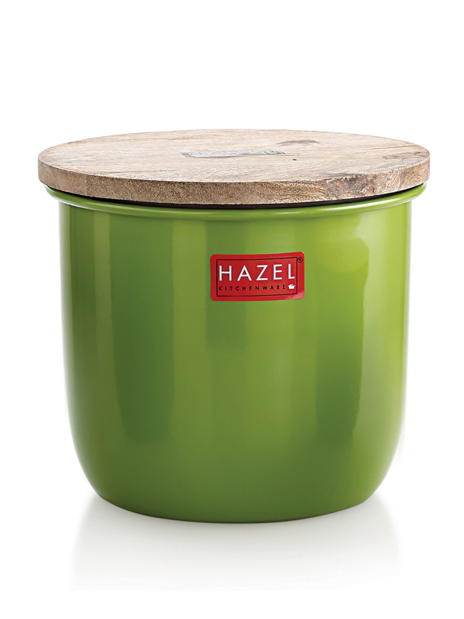 HAZEL Green Galvanised Iron Tea Coffee Sugar Containers - Set of 4 (1.05L)