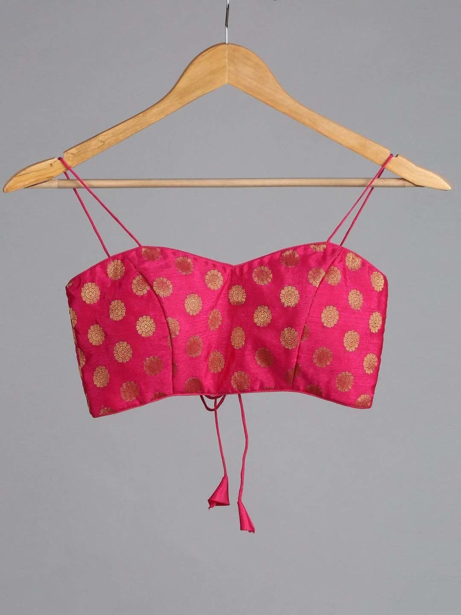 Swtantra Pink Printed Readymade Blouse