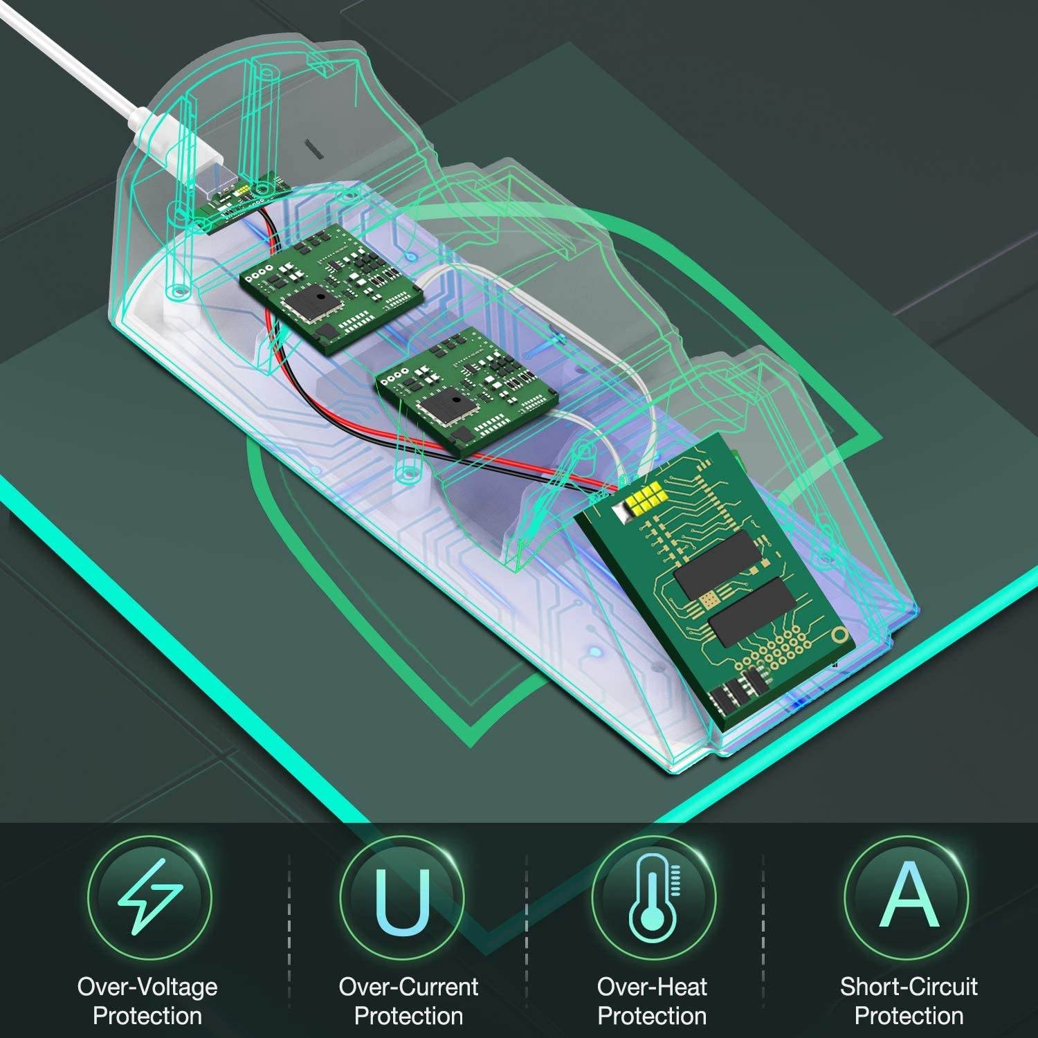 Xbox one Controller Charger , Controller Charging Station Compatible with Xbox One/X/S/Elite, Dual Charging Dock with 2 x 1200mAh Rechargeable Battery Packs-Upgraded