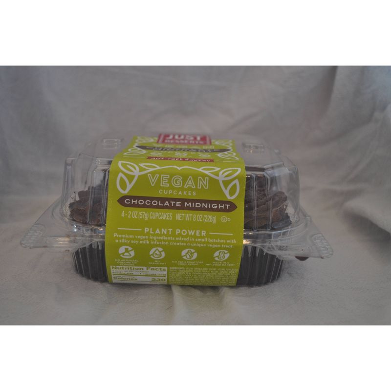 Just Desserts Vegan Chocolate Cupcake - 4ct
