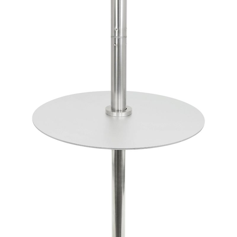 1500W Electric Infrared Stainless Steel Patio Heater with Table - Permasteel