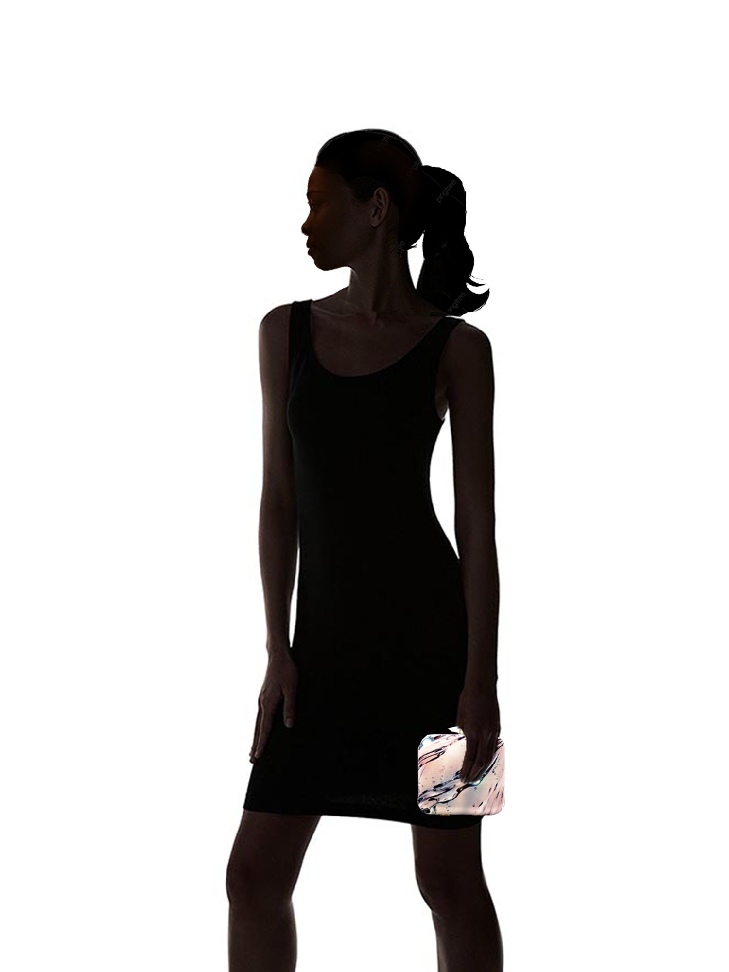 Sugarcrush Multicolor Satin Clutch