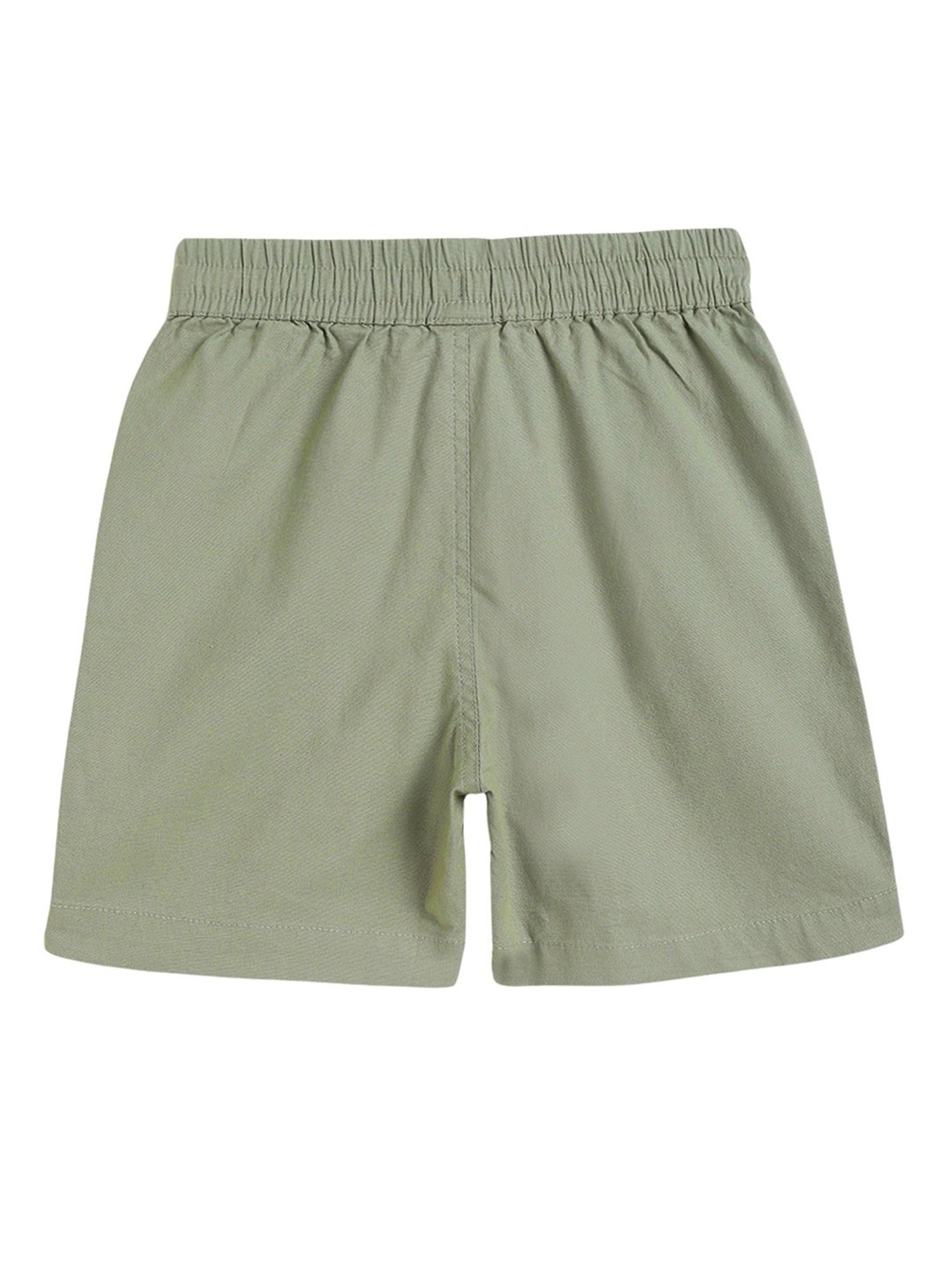 Campana Kids Sage Green Solid Shorts