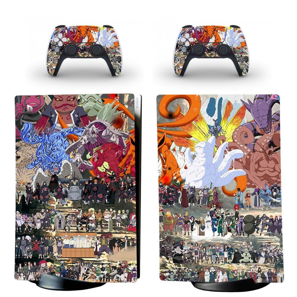 Anime Naruto PS5 Digital Edition Skin Sticker Decal Cover for PlayStation 5 Console and Controllers PS5 Skin Sticker Decal
