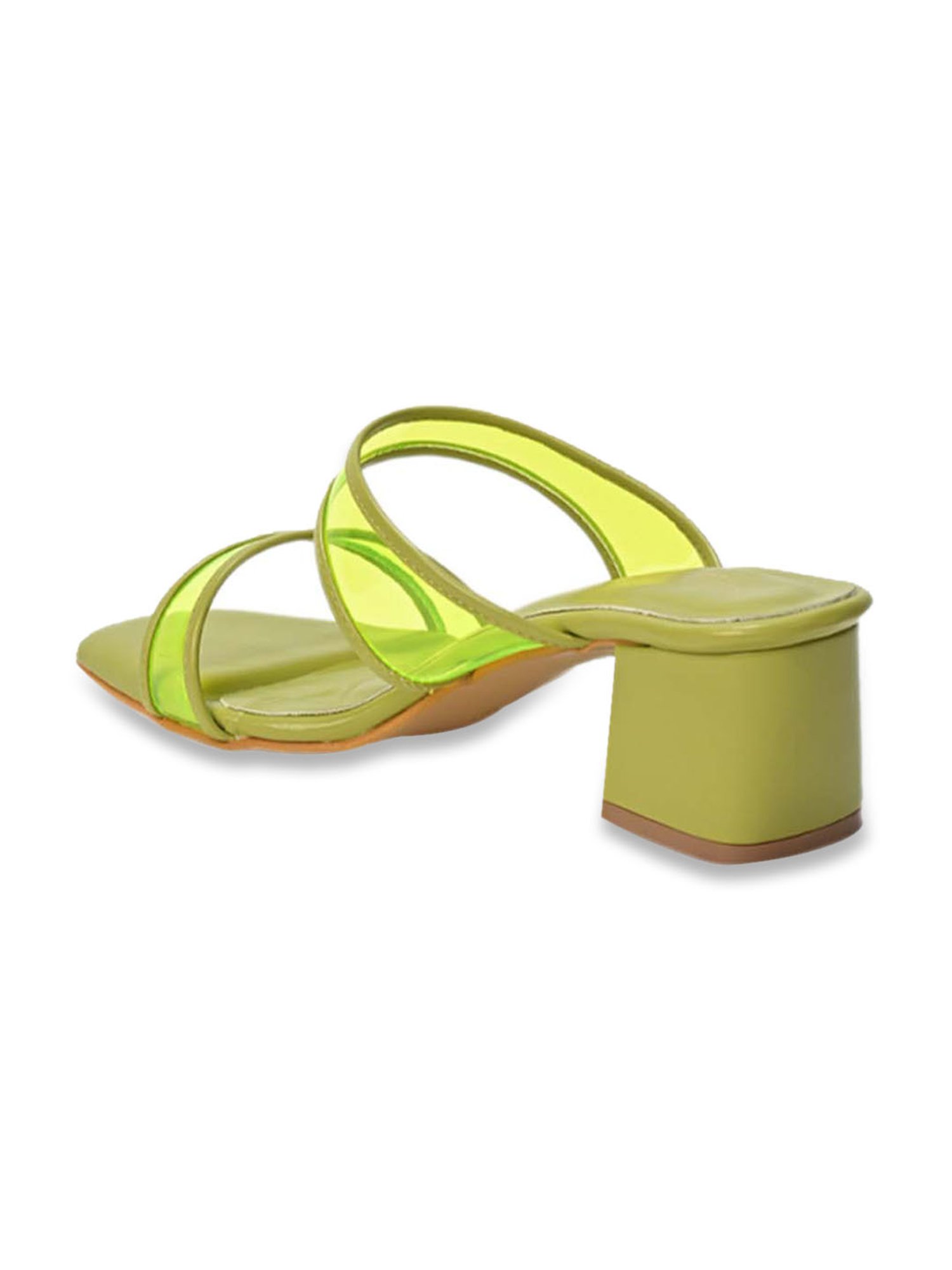 Scentra Women's Green Casual Sandals