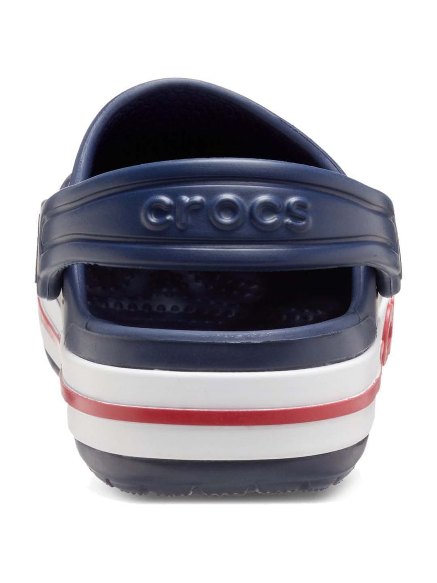 Crocs Kid's Bayaband Navy Back Strap Clogs