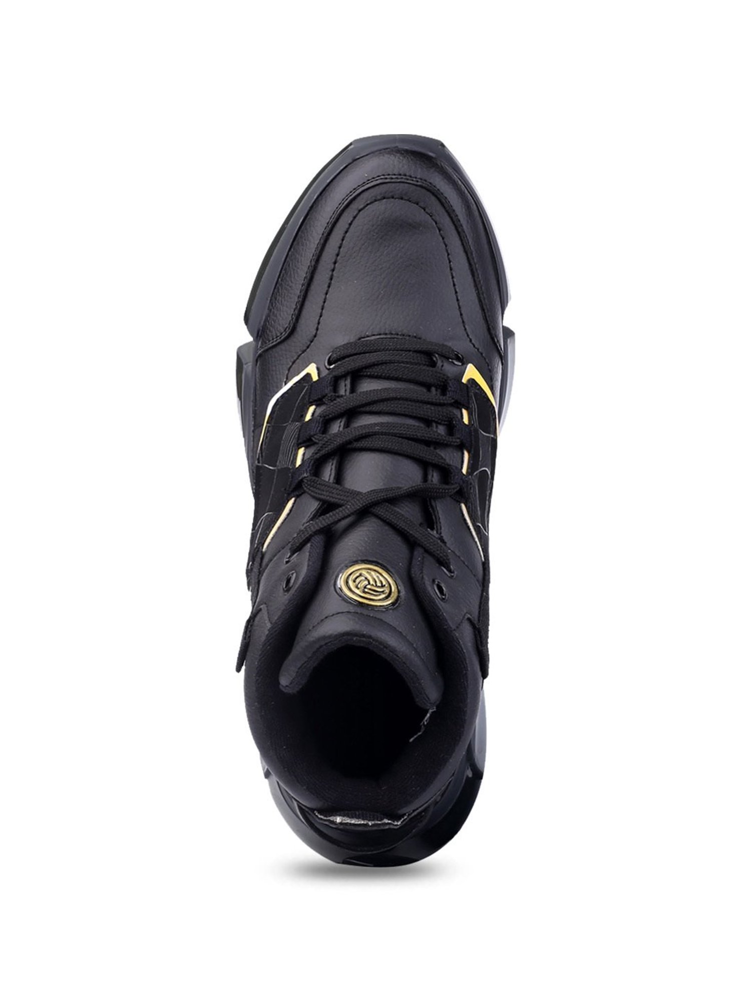 Bacca Bucci Men's YODDHA Black Ankle High Sneakers