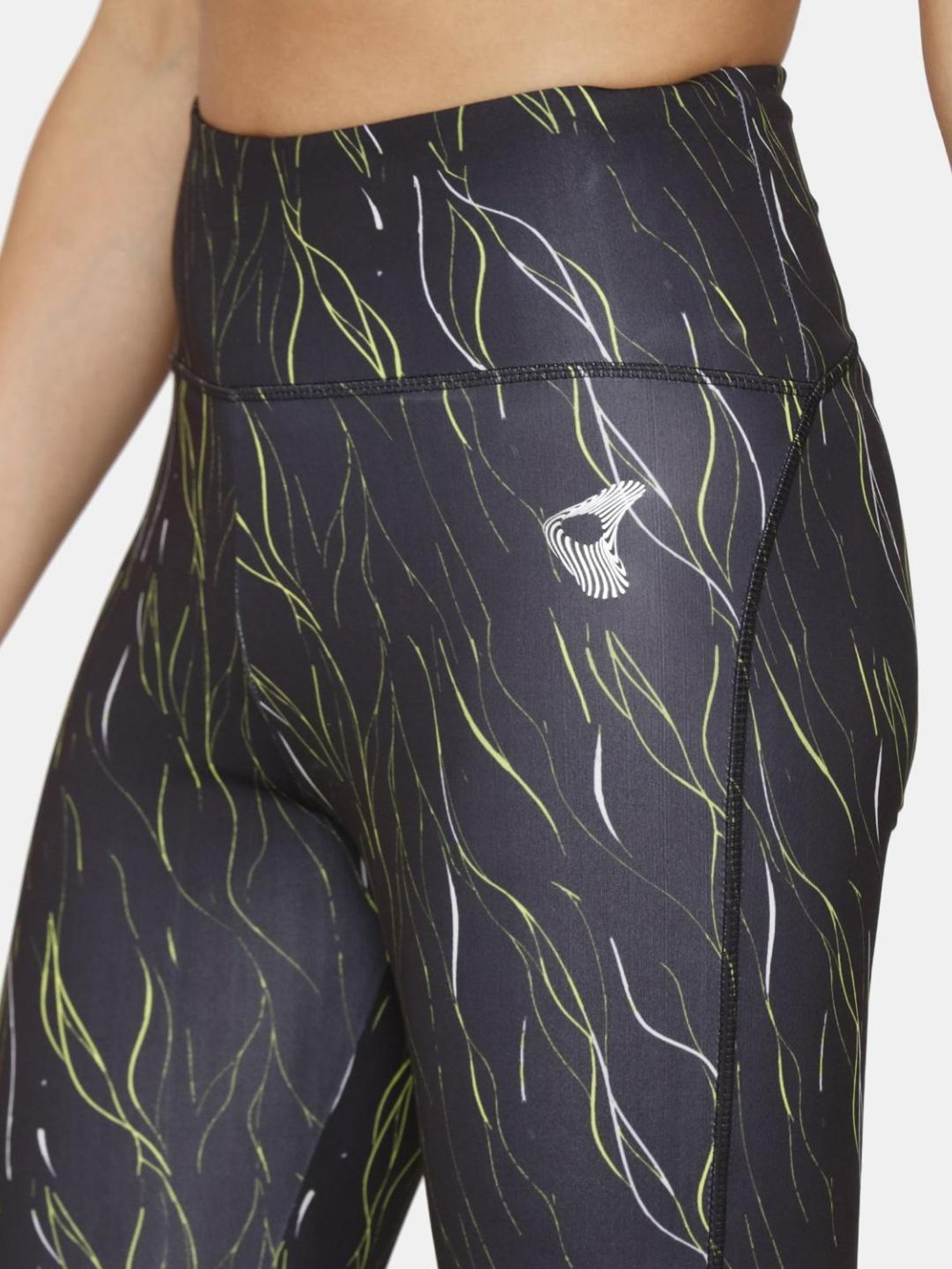 Zelocity by Zivame Charcoal Grey Abstract Print Leggings