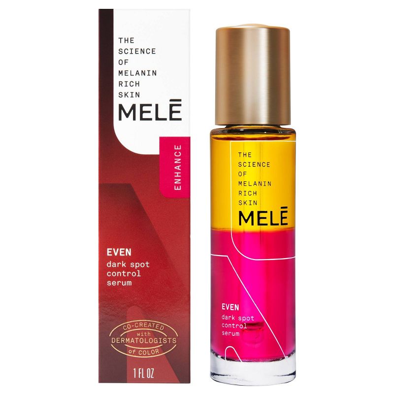 MELE Even Dark Spot Control Facial Serum for Melanin Rich Skin - 1 fl oz