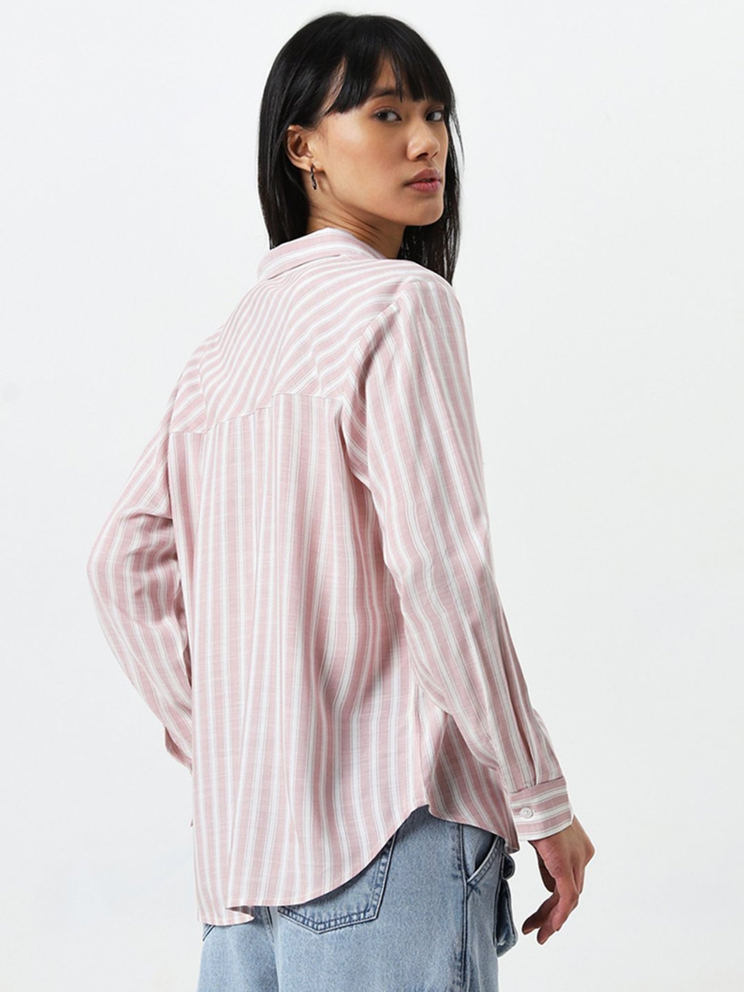 Annabelle by Pantaloons Black Polka Dots Shirt