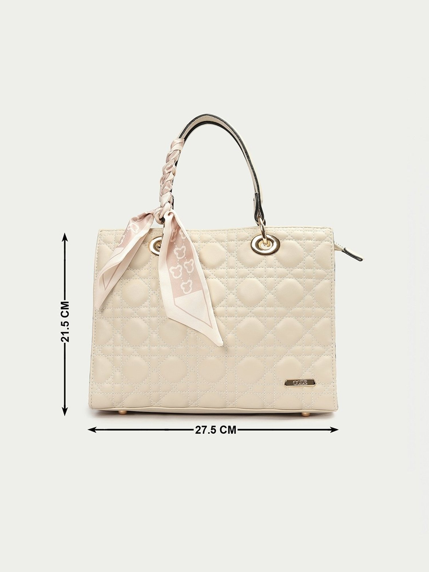 ZOUK Kashmir Blooms Classic Multicolor Printed Medium Handbag